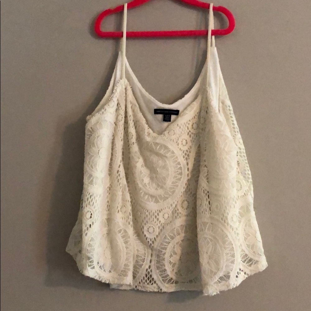 Cropped lace shirt